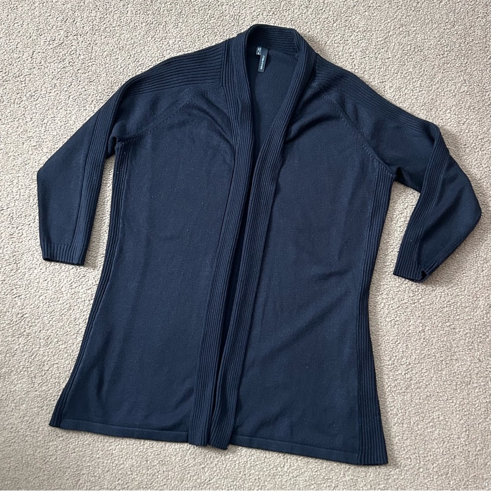 Maurice’s Sz Small Women’s Black Open Front Cardigan Long Sleeved